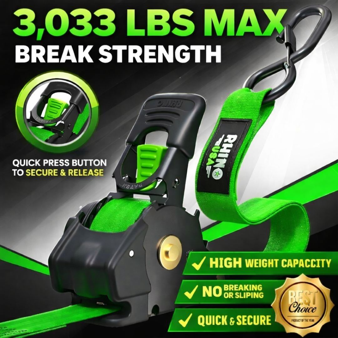 🔥 Selling Fast 50% OFF 🎁 Perfect Gift – Retractable Ratchet Strap (2026 Upgraded Edition)